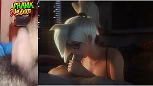 Anime Reaction to Video Game Blowjobs, Fucking, and Riding Scenes