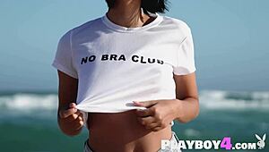 Wow! Hot Milf Sofi Ka Shows Off Booty After Steamy Striptease by Ariel!