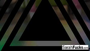 busty babe sarah dresses up for a fun evening