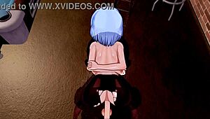 this 3d hentai babe with big ass and tits is riding so horny!! 😍