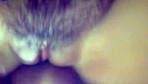 From below, watch the bullfighter's balls bounce on the Mexican prostitute wife's ass