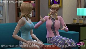 Cartoon couple engages in a wild orgy with multiple partners
