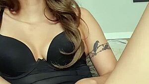 Gweenblack guides jerk off with her natural tits 😏 Hot Brazilian milf instructions.