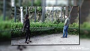 slutty latina cutie rammed outdoors in heels