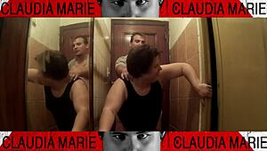 Cachonda's insatiable appetite for sex leads her to eagerly pleasure her boyfriend's throbbing member as soon as she returns home
