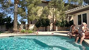 Watch Colby And Johnny Breeding Raw In The Pool Orgy!