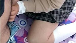 Real homemade video of naughty teen getting caught by her teacher