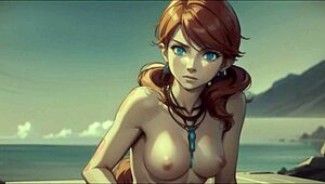 AI-Generated Oerba Dia Vanille From Final Fantasy XIII Receives Facial Cumshot In Hentai Fantasy.