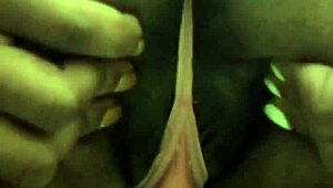 strip tease out her sweats in public bathroom