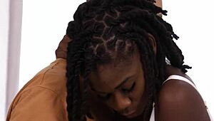 black to the future scene 3 hazel grace rides big cock for facial