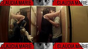 Cachonda's insatiable appetite for sex leads her to eagerly pleasure her boyfriend's throbbing member as soon as she returns home