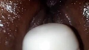 Oiled ass gets pounded in intense anal assfucking and masturbation scene