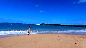 Pissing Outdoors Feels So Good with Big Blonde Tits Exposed