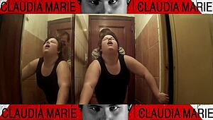 Cachonda's insatiable appetite for sex leads her to eagerly pleasure her boyfriend's throbbing member as soon as she returns home