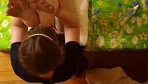 Anastasia, the russian mistress, dominnates with strapon pegging and anal toys in female domination.