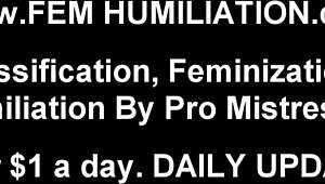 Crossdressing humiliation: Wear only panties