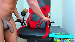 deep throat action with massive black monster cock.