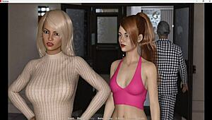 In this game, I'm giving daddy a handjob and blowjob, then riding his ass to creampie 😏