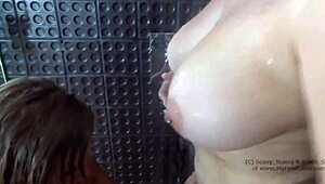 Lesbian Shower Bathing Tits
