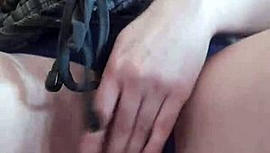 Lonely Girl Brings Herself To Orgasm Caressing Her Pussy