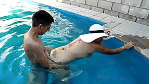 Amateur Slut Deepthroats In Home Pool Orgy Assfucking