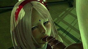 Made Sakura suck in 3D Hentai 😏