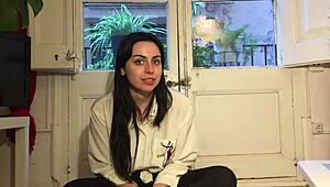 maria has fun masturbating to orgasm in the wet shower with big tits