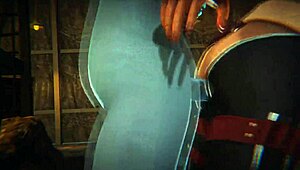 Ahsoka Tano gets creampied by futa Aayla Secura in Star Wars 3D porn