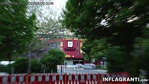 slutty latina cutie rammed outdoors in heels