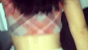 hot latina milf rides cock with panties aside