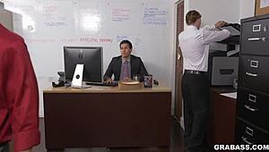 European amateurs suck big cocks at work.