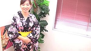 Japanese Doll-Like Lady Teases with Sensual Charm in Scene 1