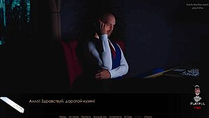 Blonde in Skirt Shows Upskirt Outdoors