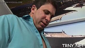 Large shemale says, suck my big cock for hardcore blowjob