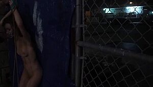 Extreme DP GANG BANG rough outdoor public FUCK-FEST with Anya Olsen