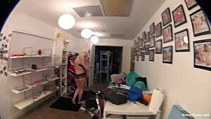 Britney Amber Strips Nude, Showing Her Big Tits And Pussy On Camera.