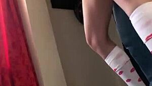 busty petite teen fingered to orgasm, her cute body gets so wet