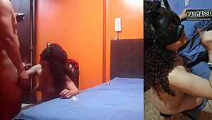 Latina MILF Craves Young Cock for Quick Bathroom Fuck and Creampie