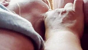 plump wife intensely sucks husband's big dick