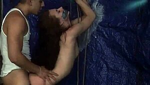 Extreme DP GANG BANG rough outdoor public FUCK-FEST with Anya Olsen