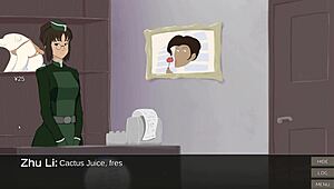 i can't stop watching this anime maid with her giant milky boobs lactating all over the place, it's driving me crazy with desire