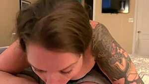 wife craves cum in pov blowjob