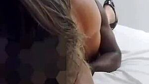 WIFE HOTWIFE AND LOVER HUMILIATE CUCKOLD BY BANISHING HIM FROM BEDROOM