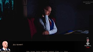 Blonde in Skirt Shows Upskirt Outdoors