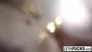 leya and lynn get wet in a steamy lesbian pool romp