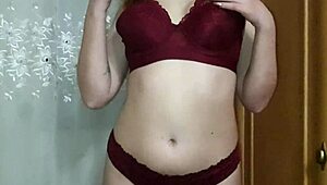 sexy girl enjoying solo play