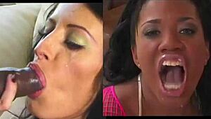 Facial Insanity With Pretty Sucking And Messy Cock