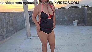 Trailer Milf Submissive Dominated Outdoors by Builder