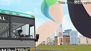 Giantess maid casts reduction spell on shoutas in wild 3D!