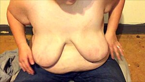 Thick Teen Gags on Huge Cock